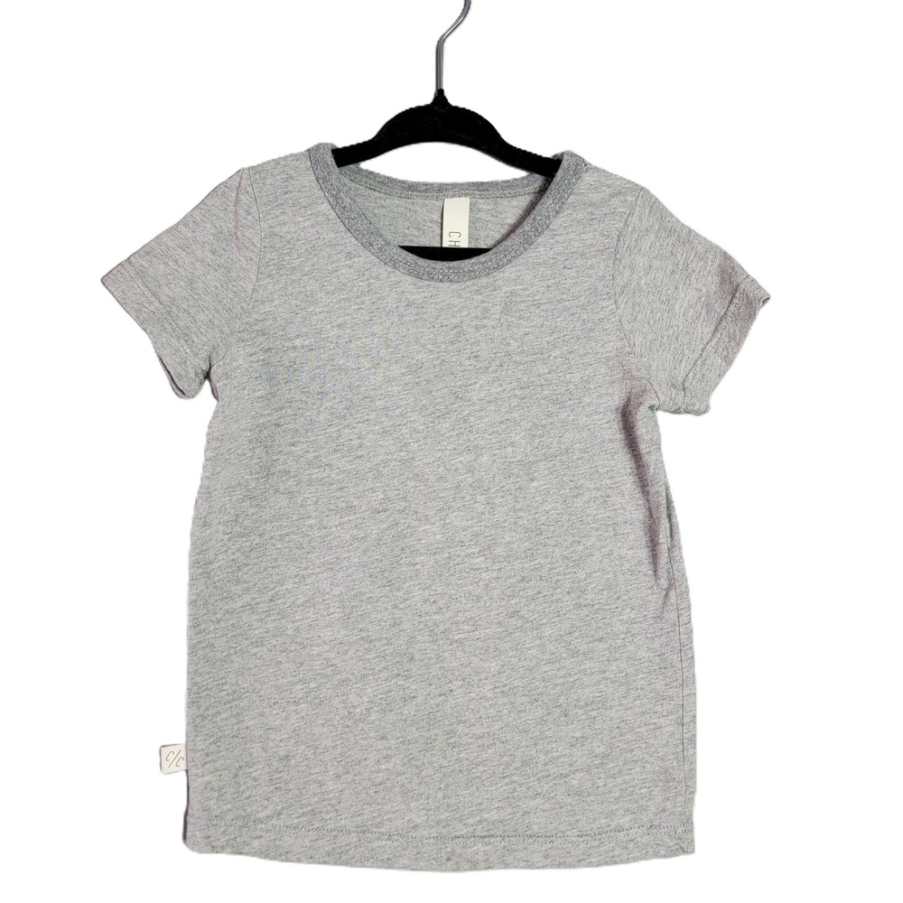 CHILDHOODS Clothing Kids Size 2T Gray Short Sleeve T Shirt Crew Neck Made In USA